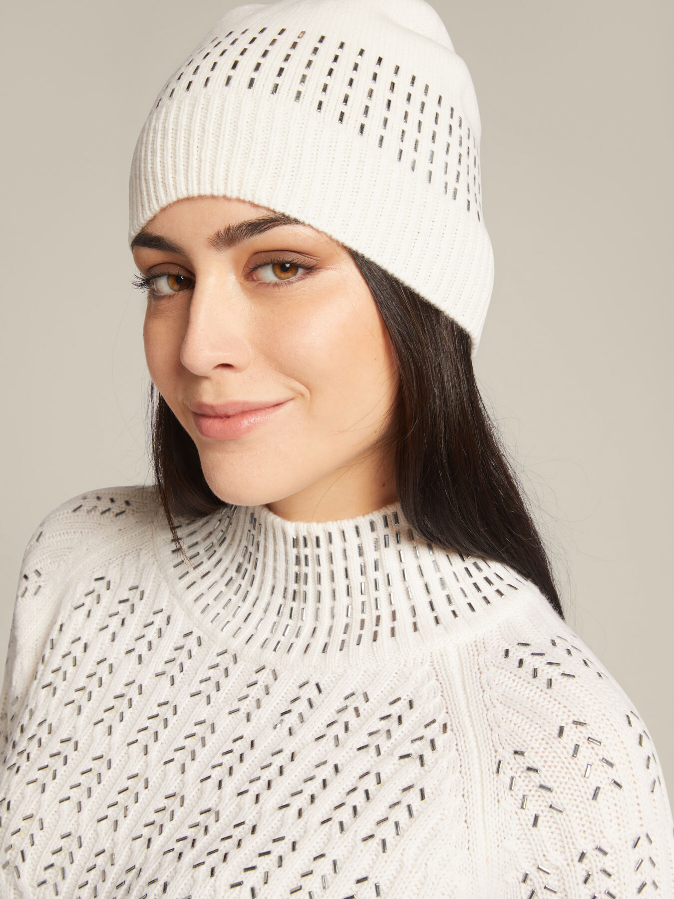 Bonnet en laine avec hot fix image number 2