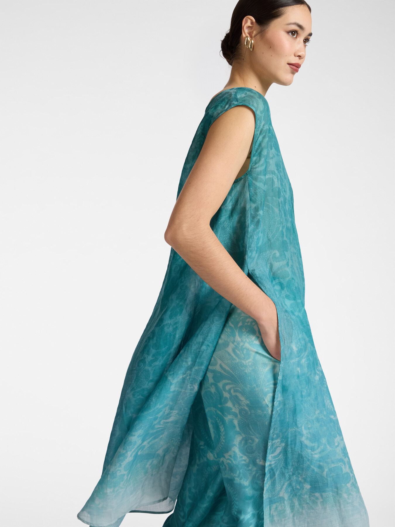 Lange bedruckte Bluse image number 0