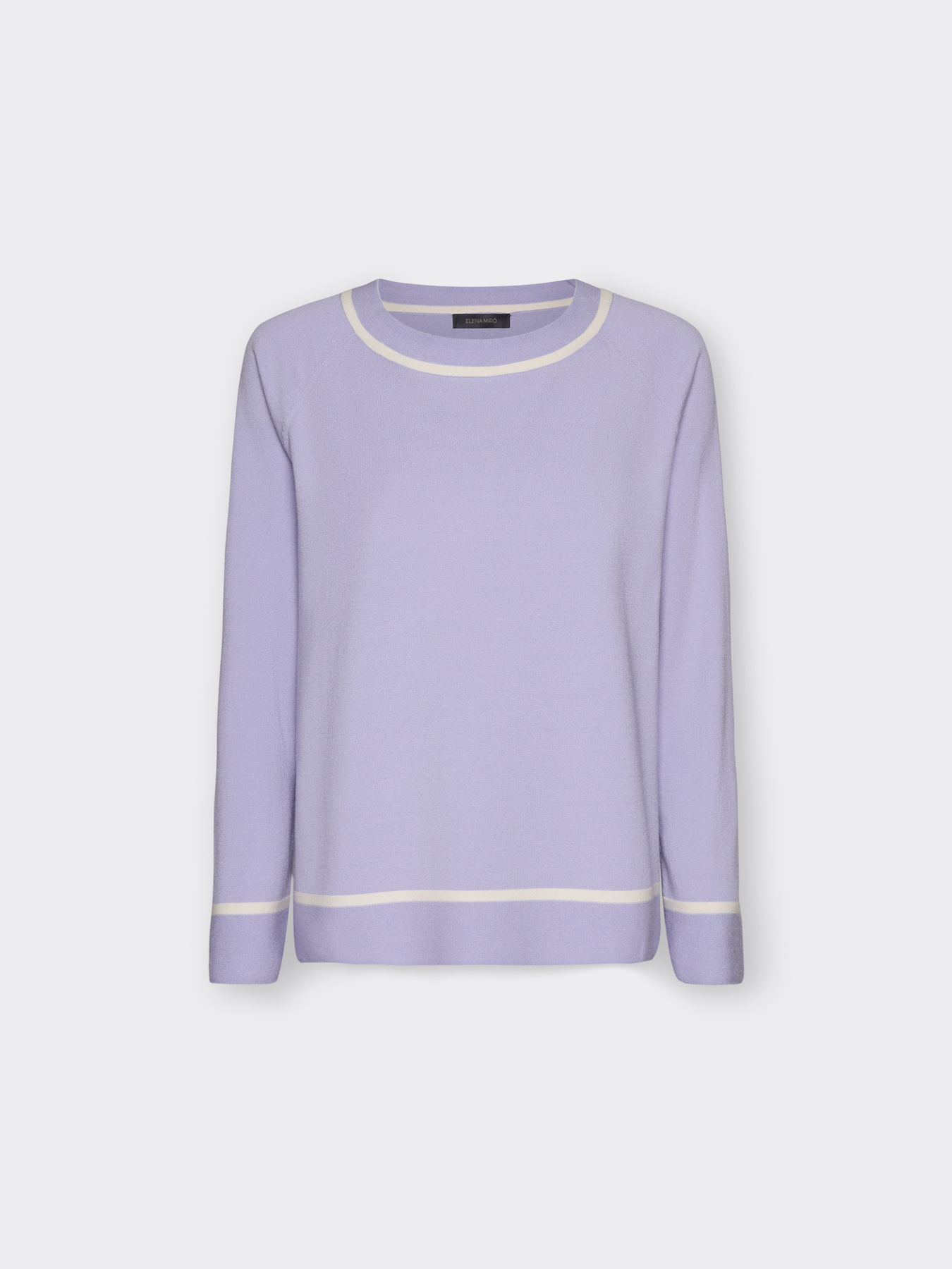 Camisola de malha gola redonda &agrave;s riscas image number 4