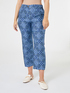 Straight-leg printed trousers image number 2