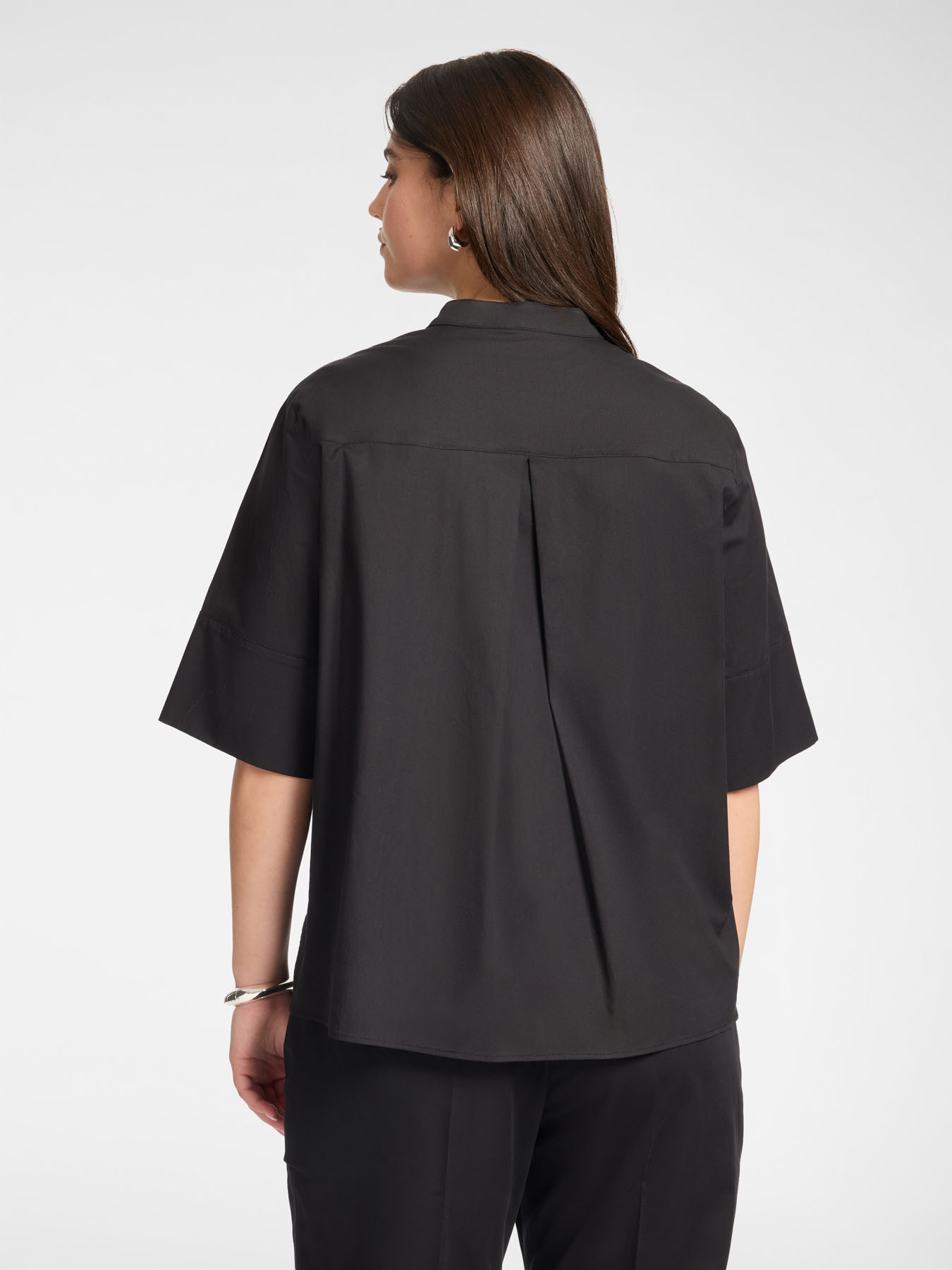 Camicia con collo alla coreana image number 1