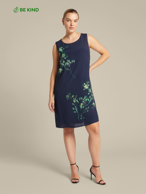 Kleid aus ECOVERO™ Viskose mit Blumenmuster