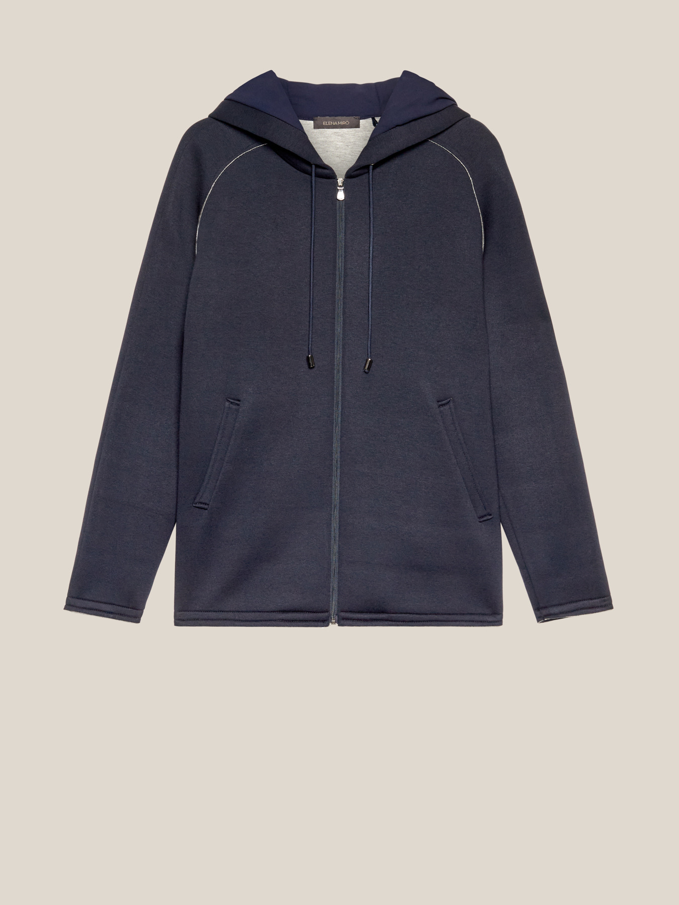 Sweat-shirt en n&eacute;opr&egrave;ne avec fermeture &eacute;clair image number 4