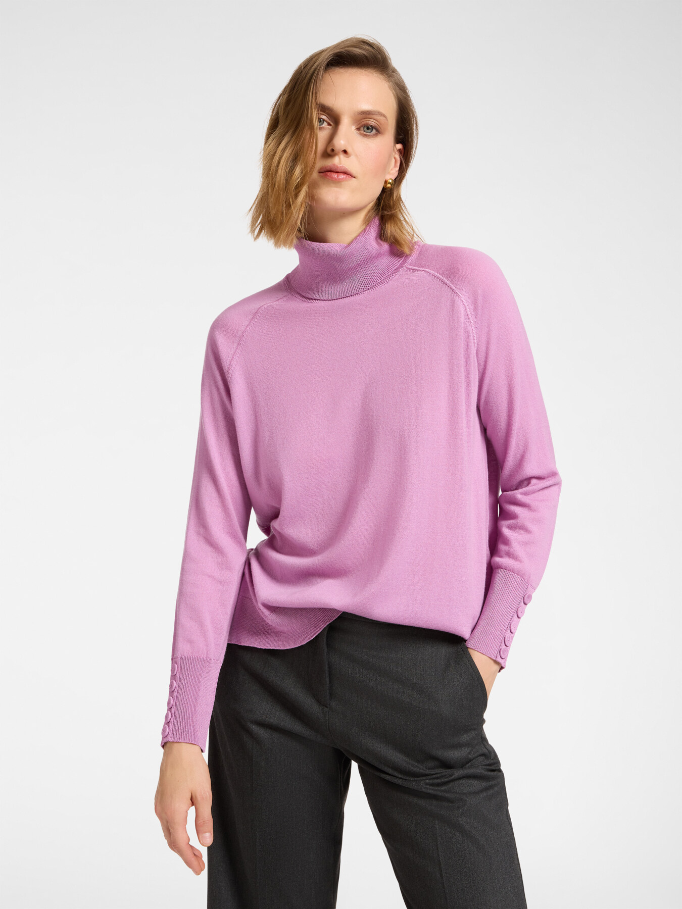 Soft touch turtleneck sweater image number 0