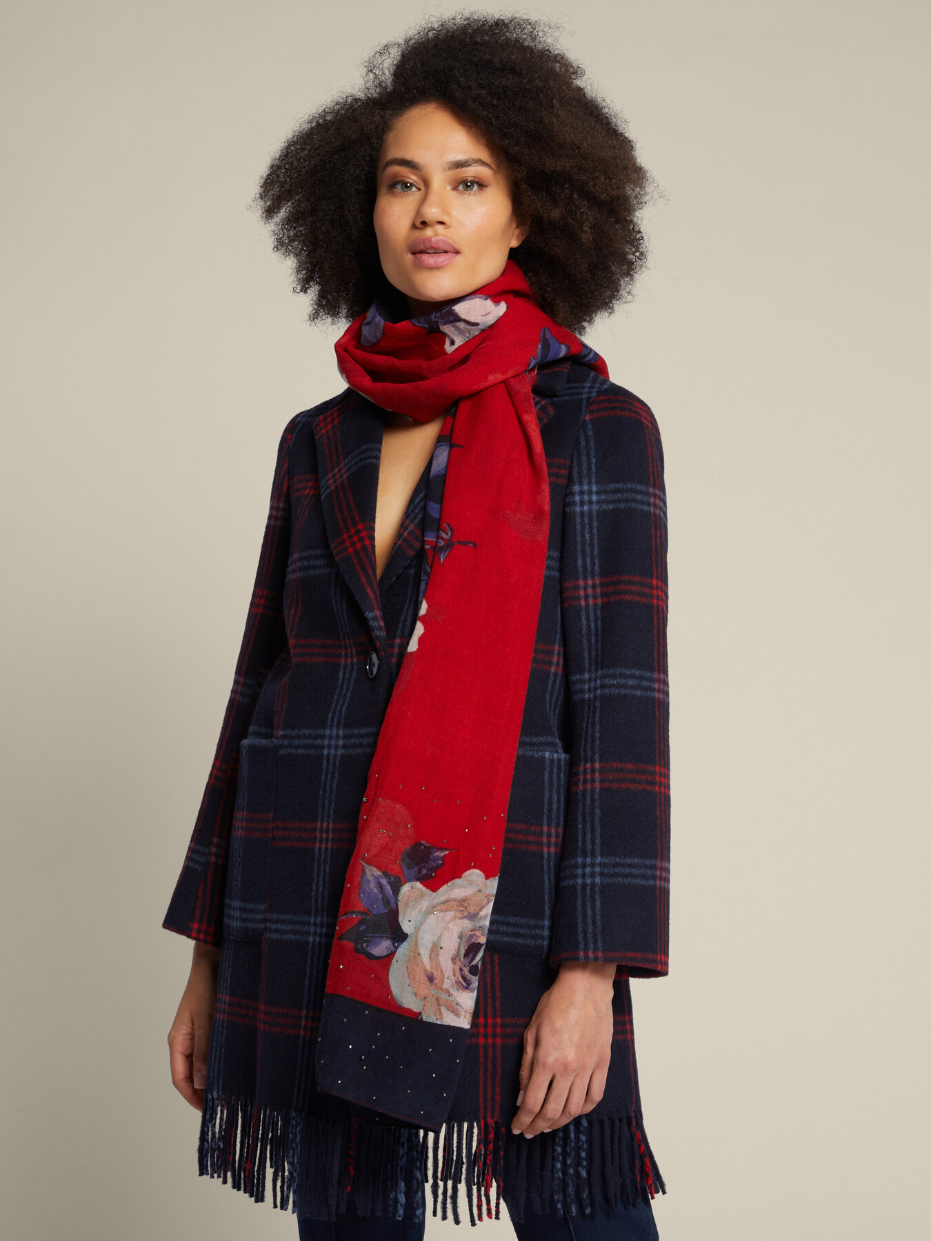 Écharpe imprimée en pure laine image number 5