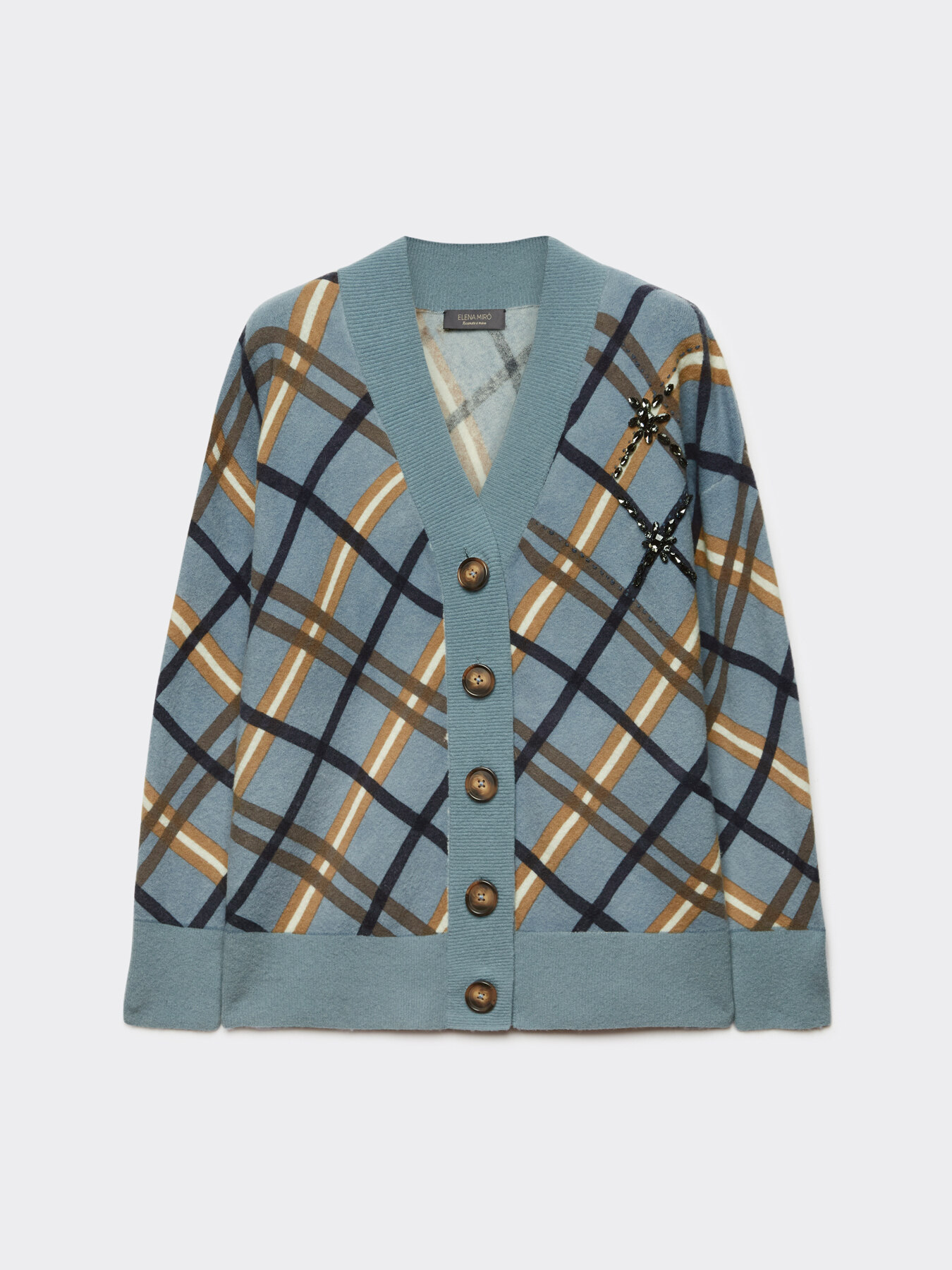 Cárdigan de cuadros image number 4