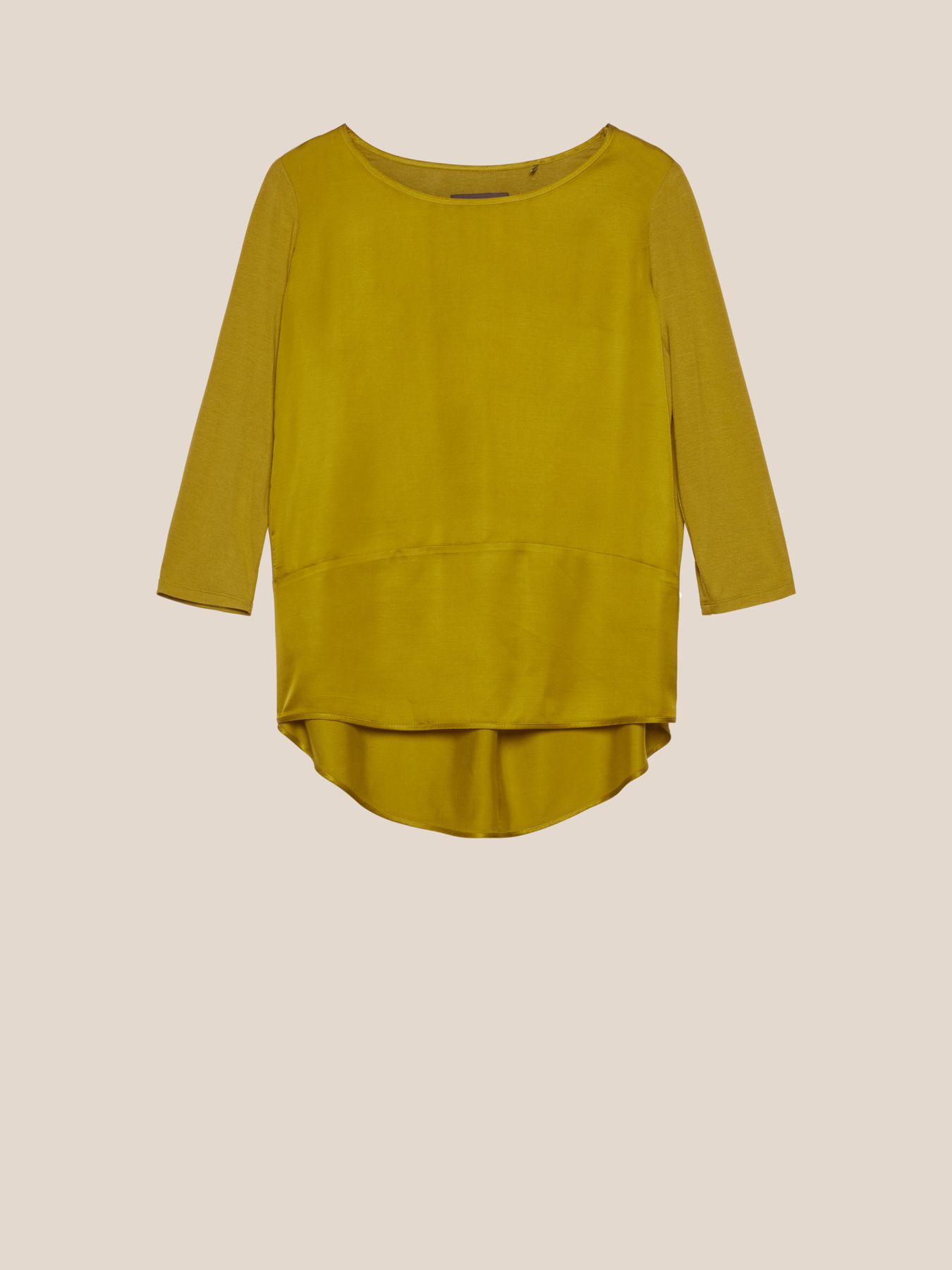 Satin and jersey T-shirt image number 4