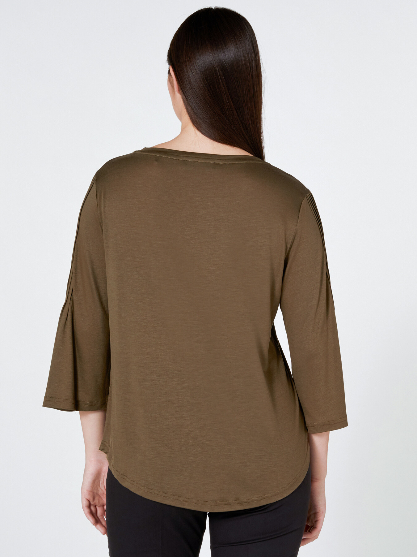 T-Shirt mit Falten an den &Auml;rmeln image number 1