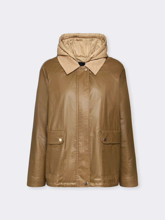Cotton parka layering