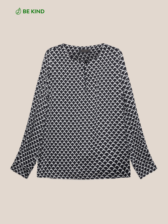 Bedruckte Bluse aus ECOVERO™ Viskose