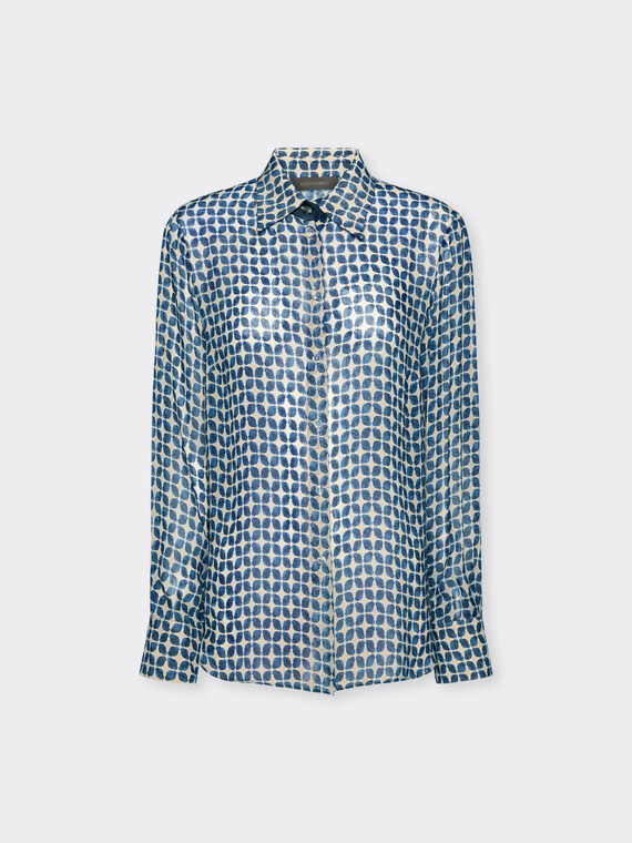Geometric print shirt