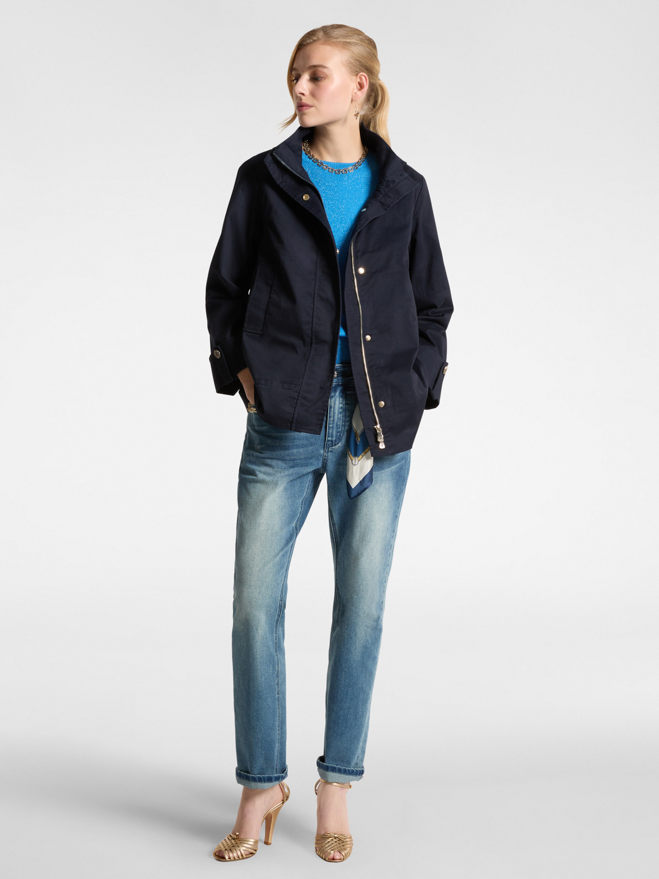 Parka in cotone con cappuccio image number 2