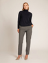 Straight-leg trousers in melange twill image number 0