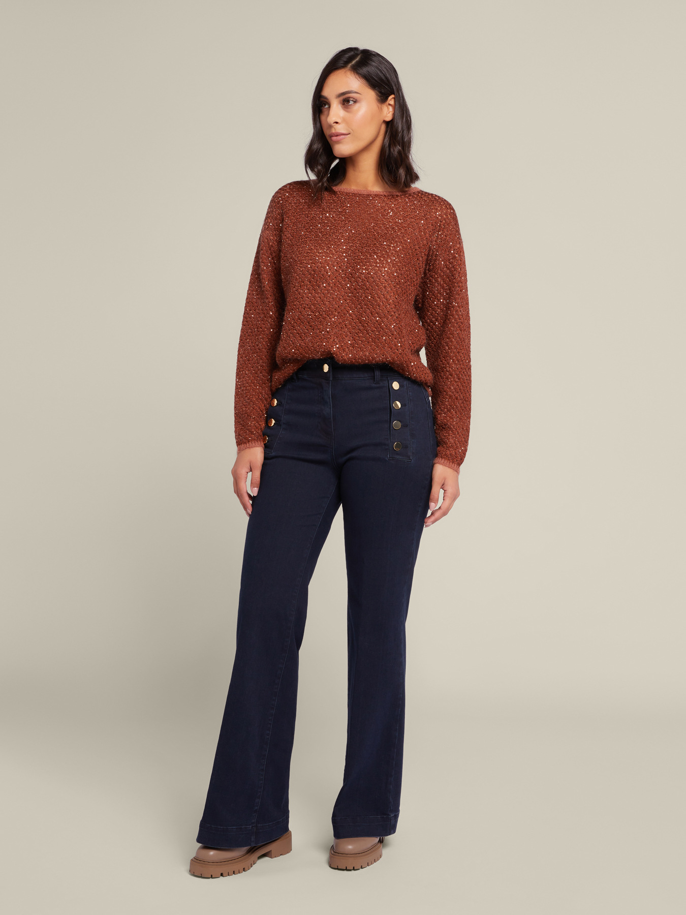 Maglia in mohair con paillettes image number 2