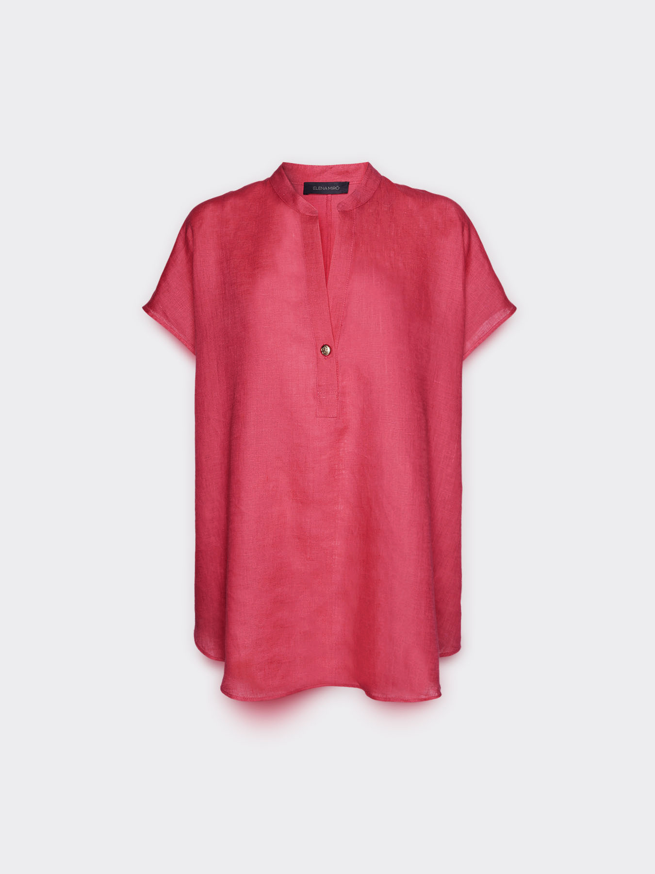 Blusa a kimono in lino image number 4