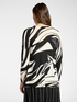 Printed viscose blend sweater image number 1