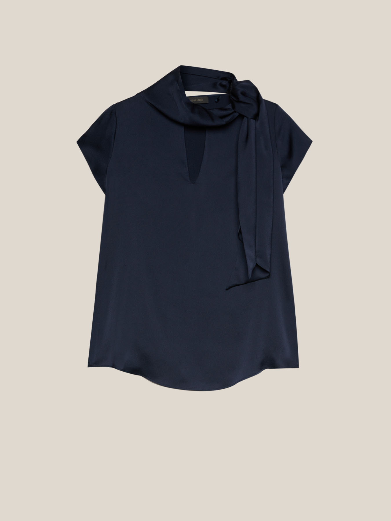 Satin top with sash image number 4