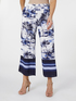 Printed cropped trousers image number 1