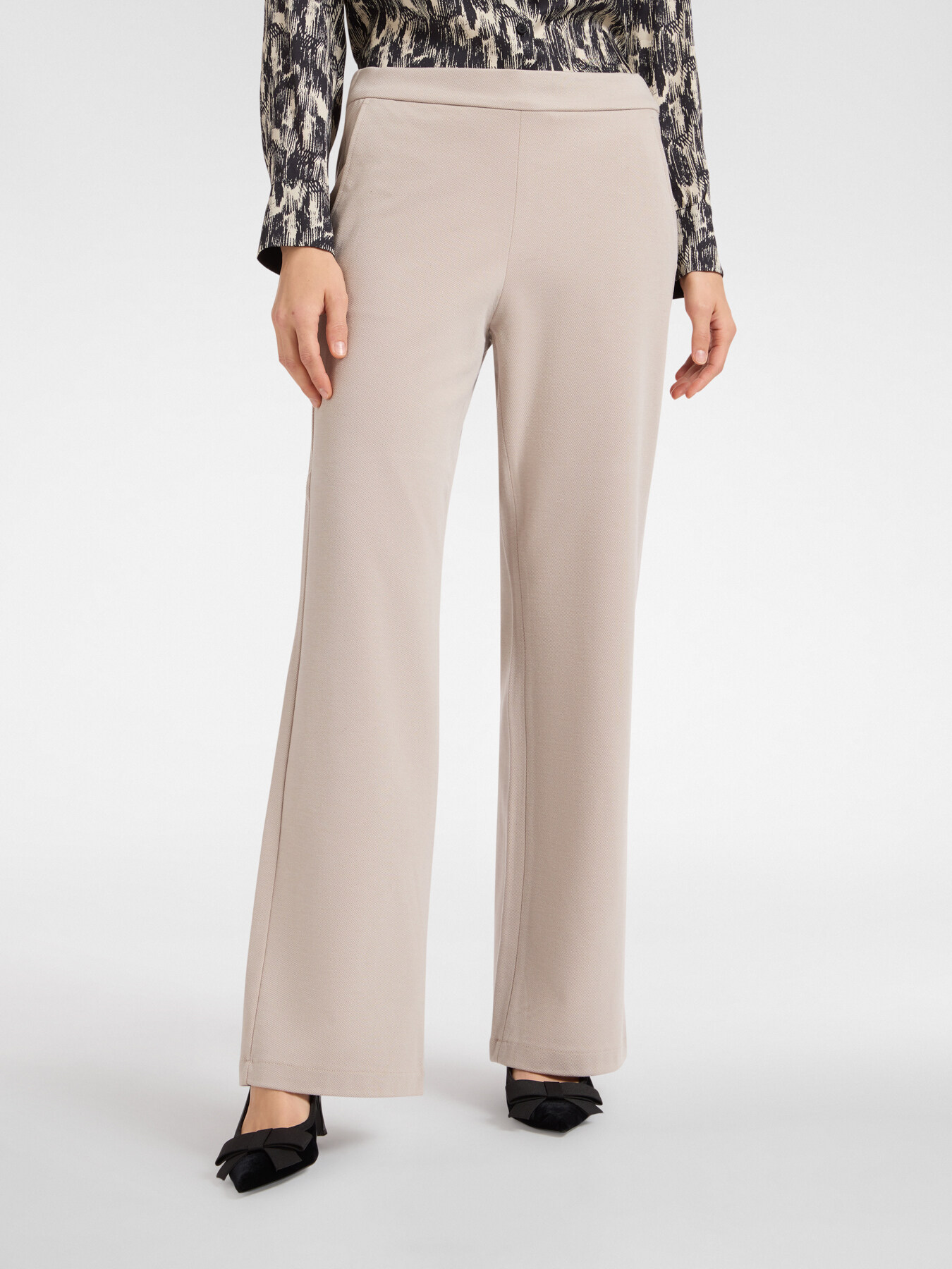 Jersey pull-on trousers image number 2