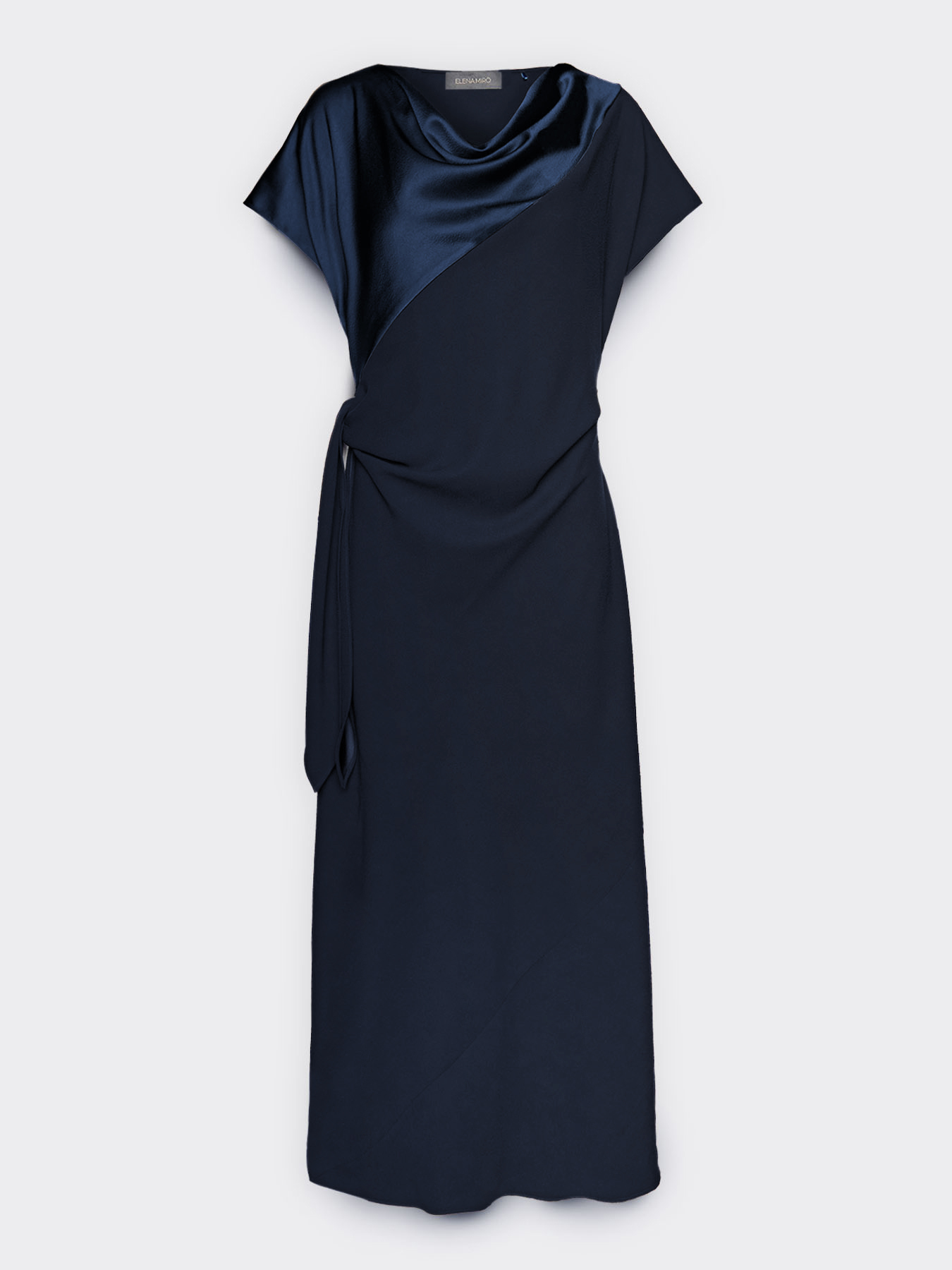 Vestido largo con nudo lateral image number 4