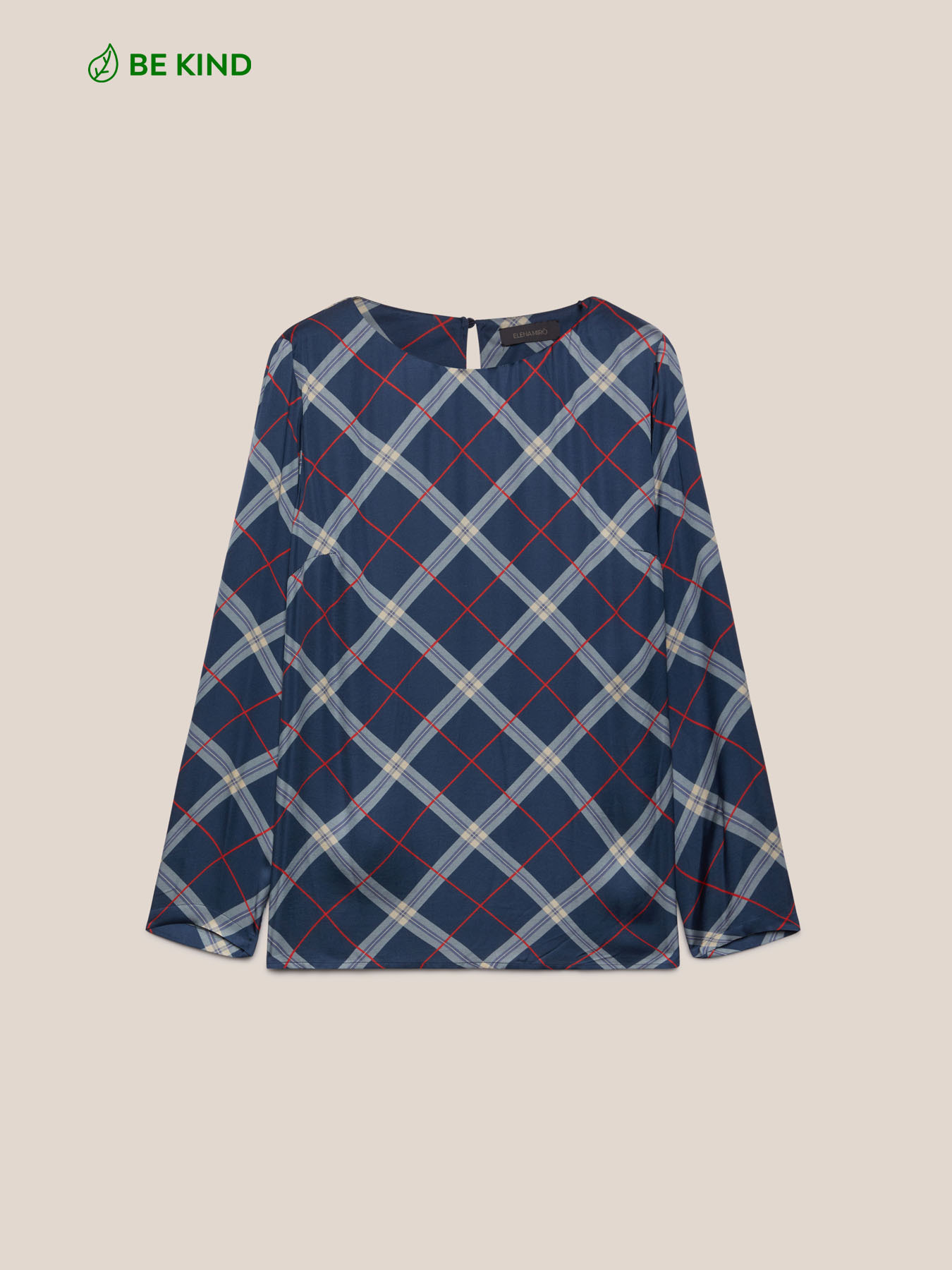 Blusa in raso stampato Ecovero&trade; image number 4