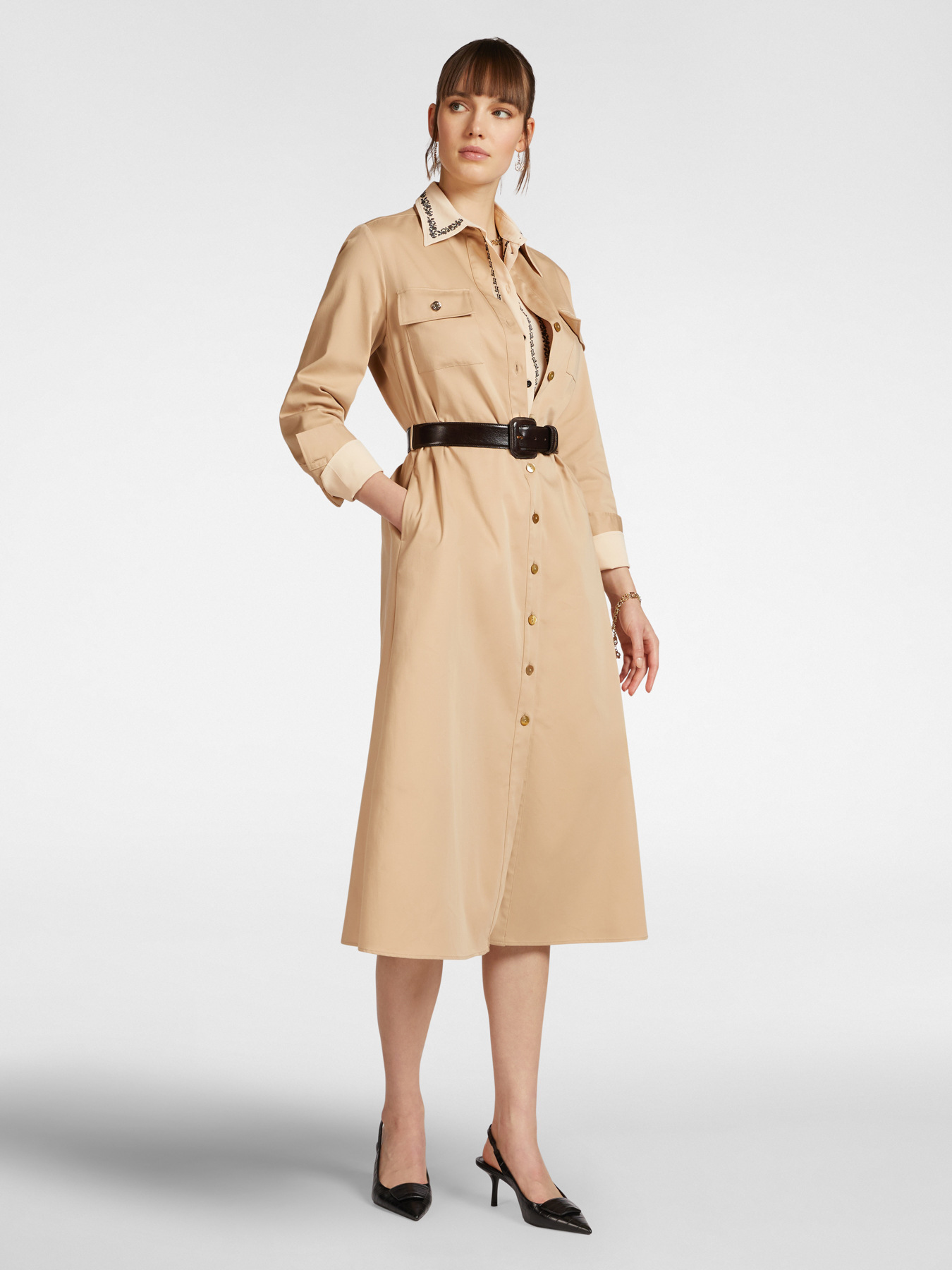 Bestickte Hemdbluse image number 7