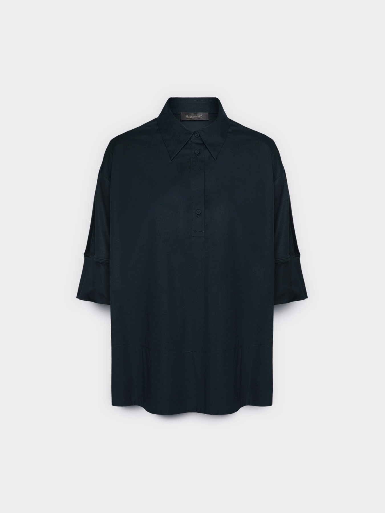 Blusa boxy con maniche a tre quarti image number 4