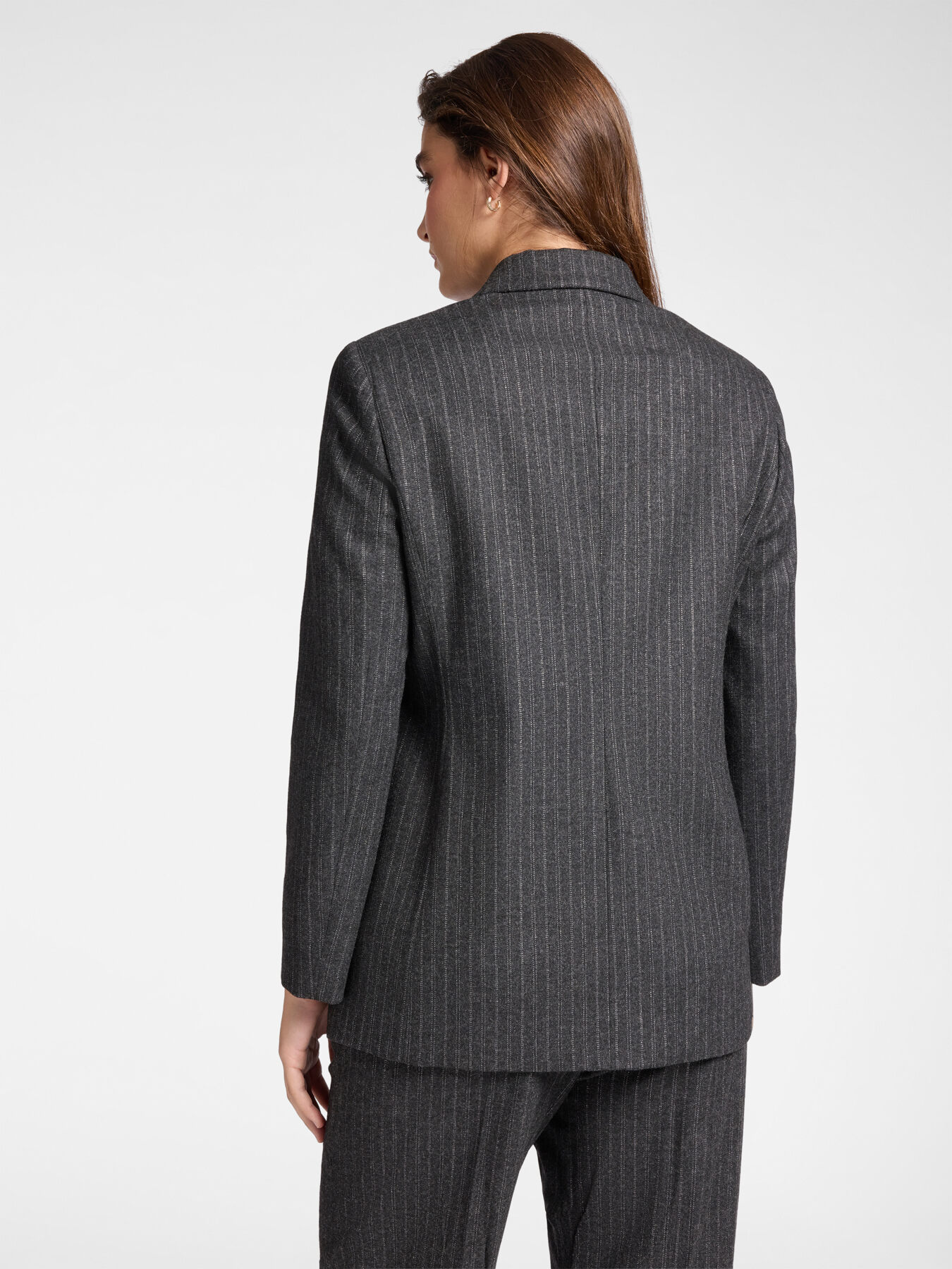 Blazer de flanela listrado image number 1