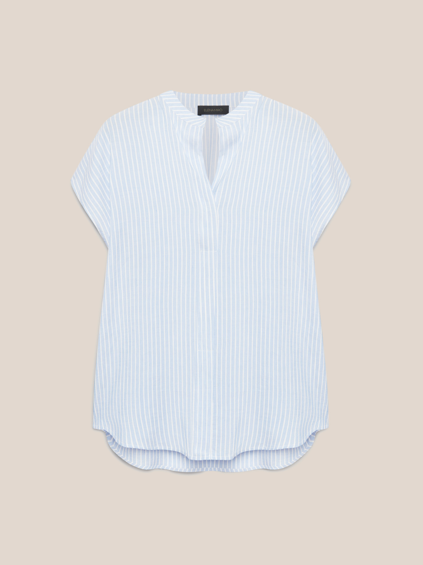 Micro striped blouse image number 4