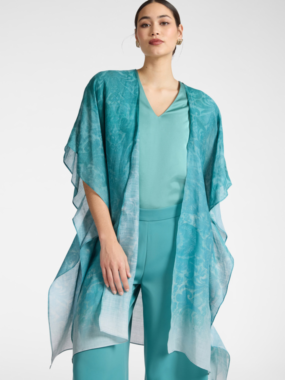 Long printed cover-up