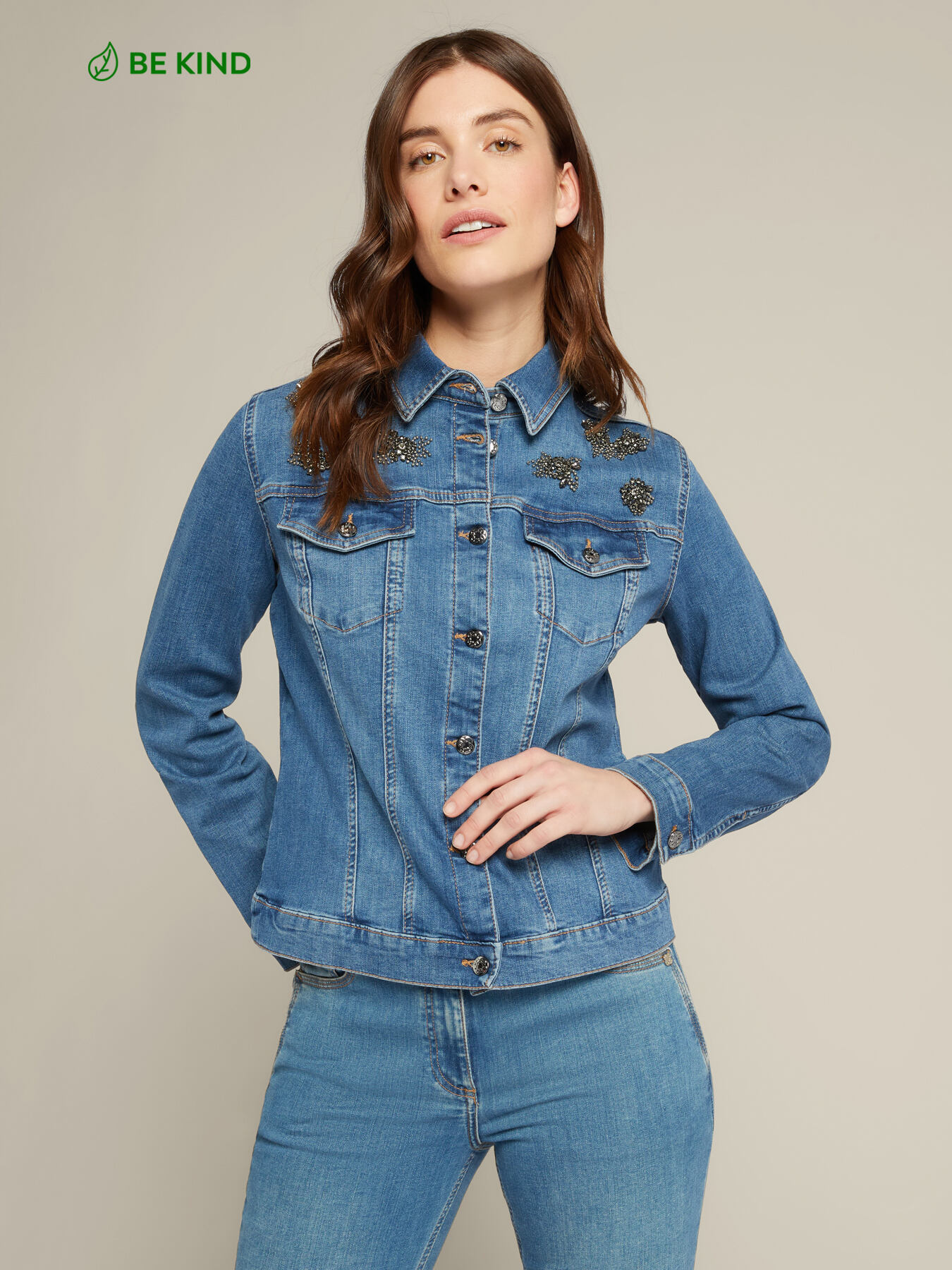 Casaco bordado em algod&atilde;o BCI image number 0