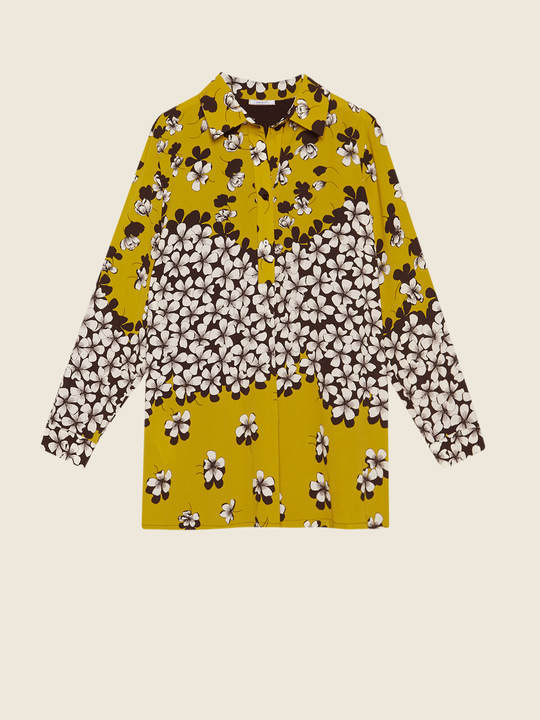 Elenamiro&nbsp;: Blouse avec imprim&eacute; &agrave; fleurs Noir_1