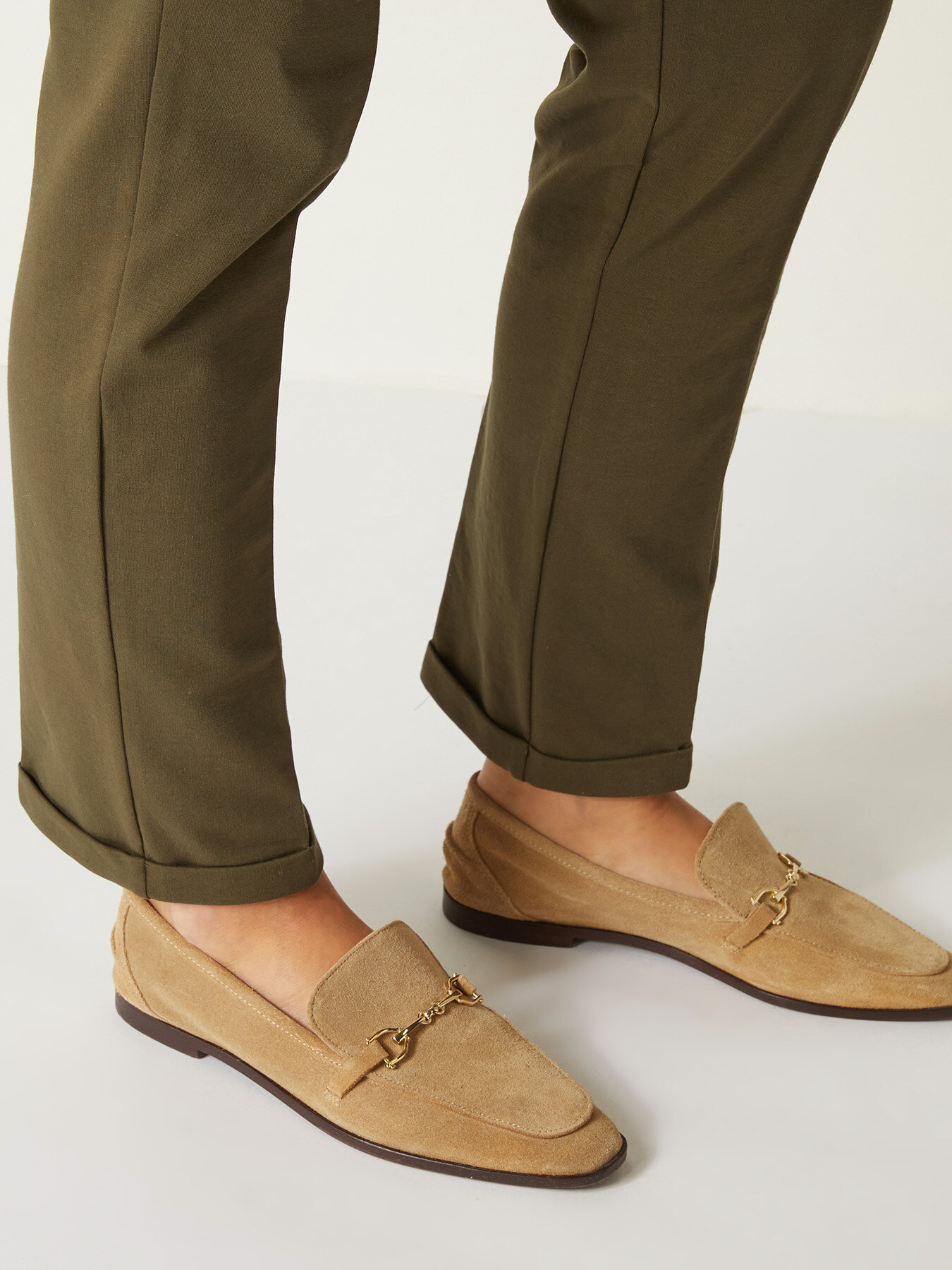 FLEECE FABRIC CHINOS image number 3