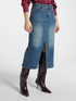 Denim skirt with slits image number 2