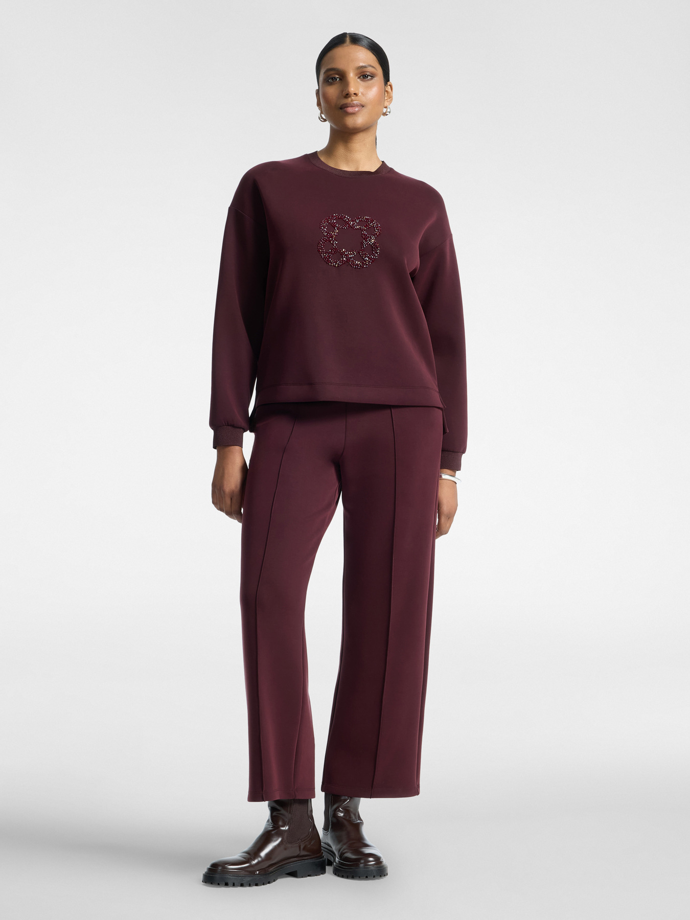 Sweat-shirt avec broderie Monogram image number 2