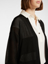 Langer Cardigan mit Lochmuster image number 3