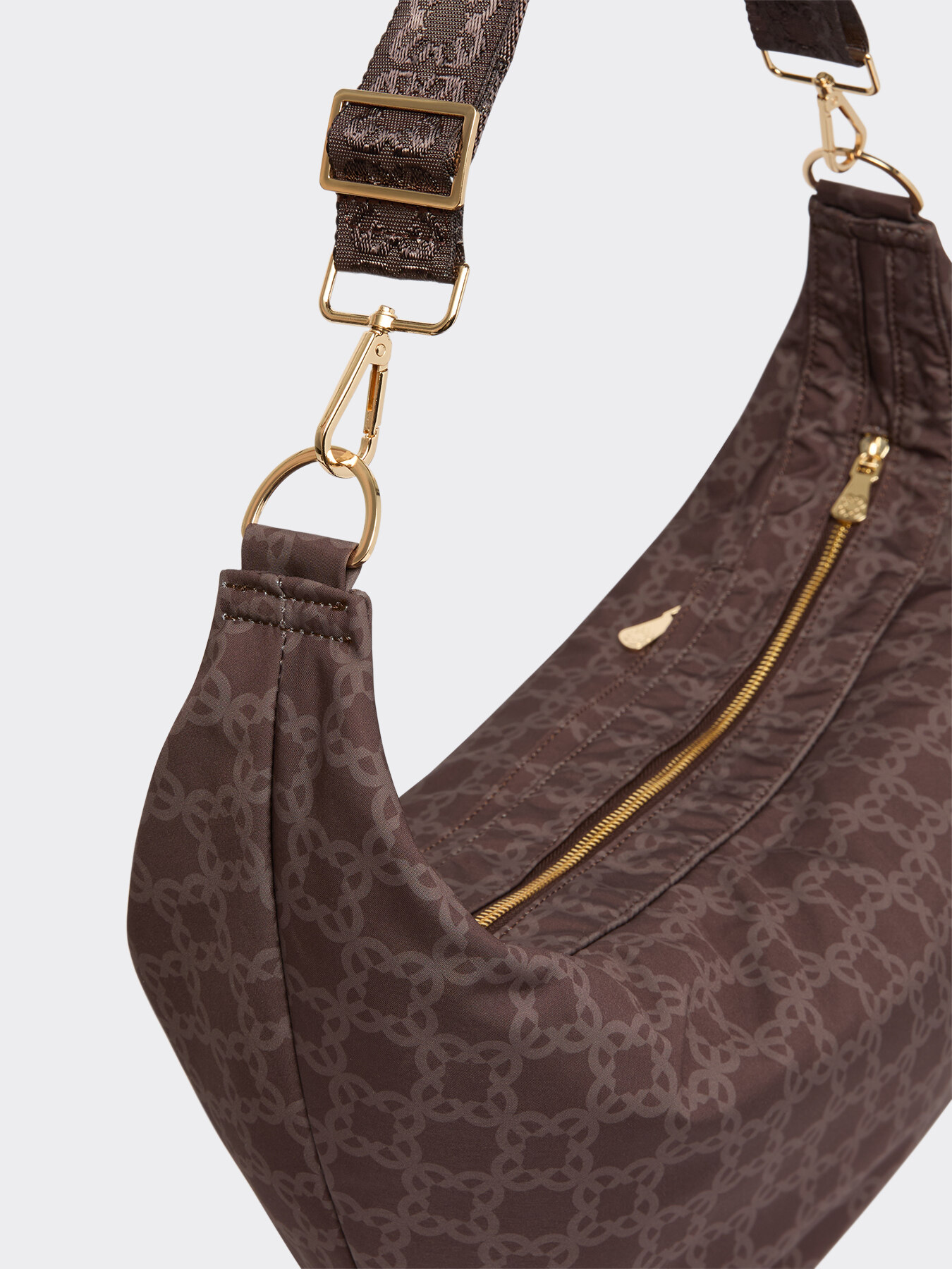 Printed Monogram half-moon shoulder bag image number 6