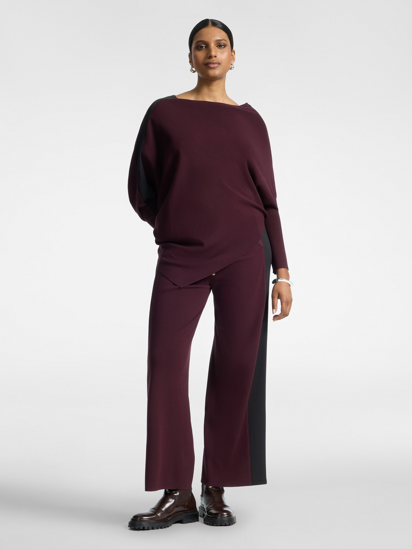 Kimono-Strickpullover mit asymmetrischem Saum image number 2