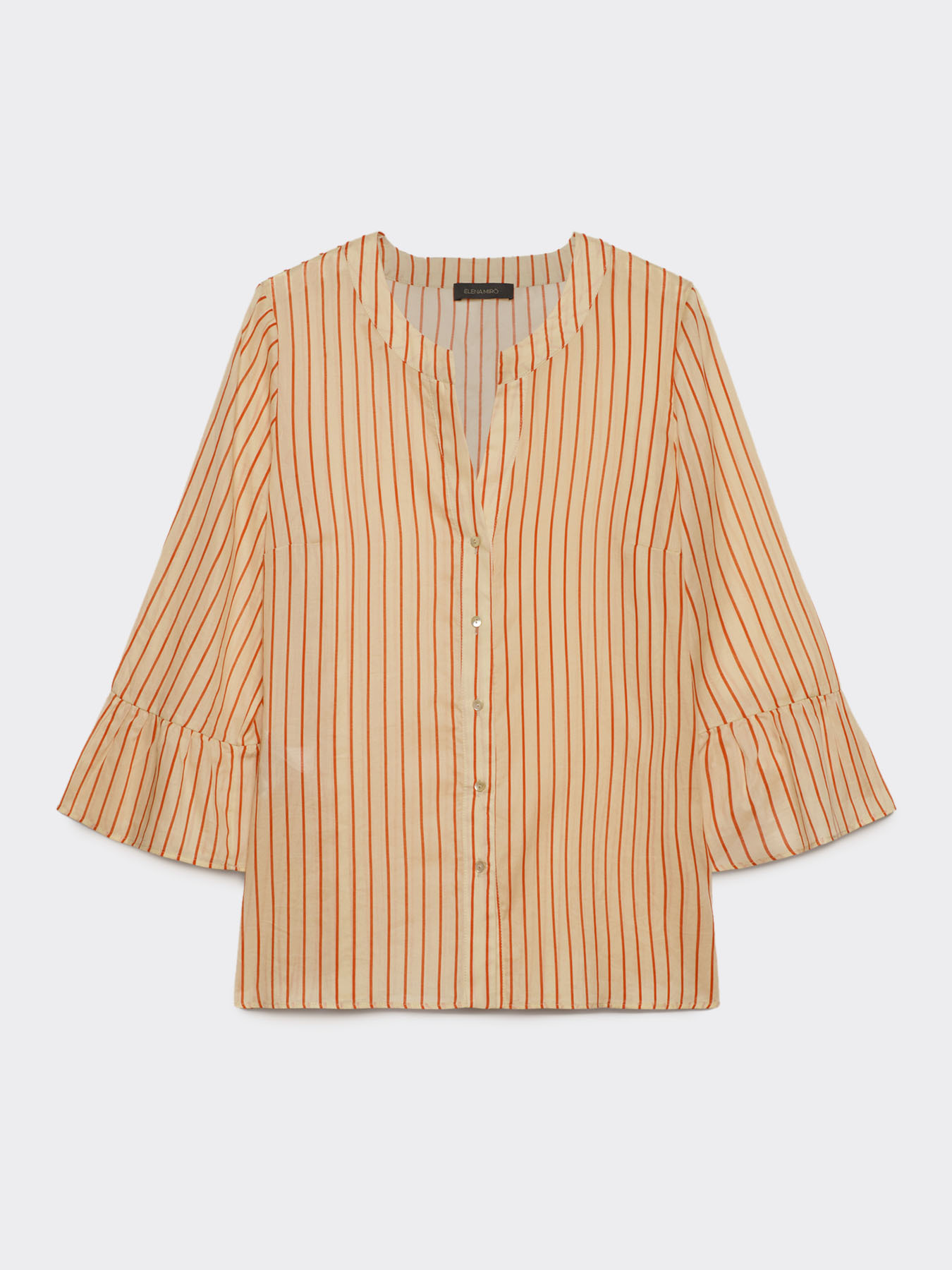 CAMISA DE MUSELINA A RAYAS image number 0