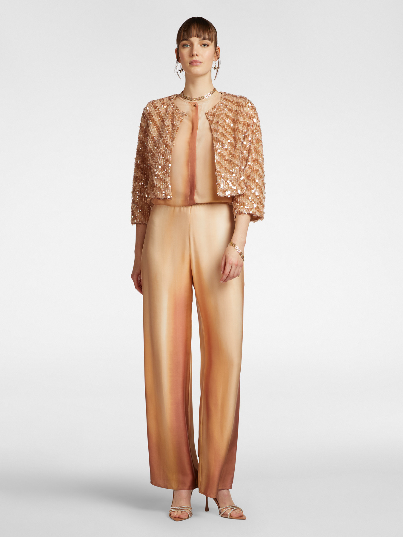 Chaqueta boxy bordada image number 2