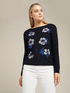 BLEU MON JULES – Sweat bleu marine Ventoux – Bleu mon Jules | Col montant avec zip
