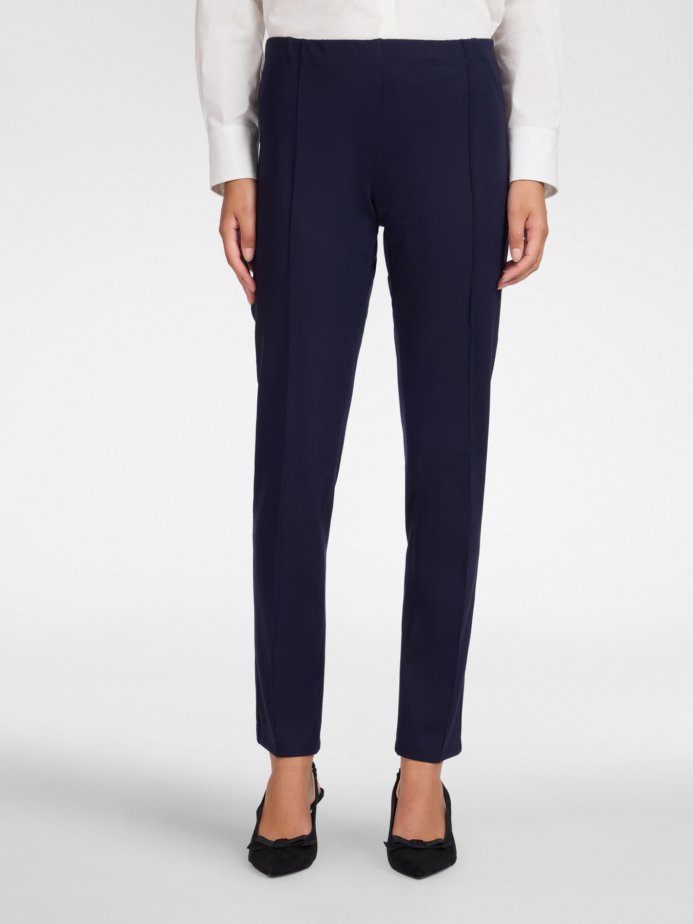 Slim pants in Milano stitch image number 2