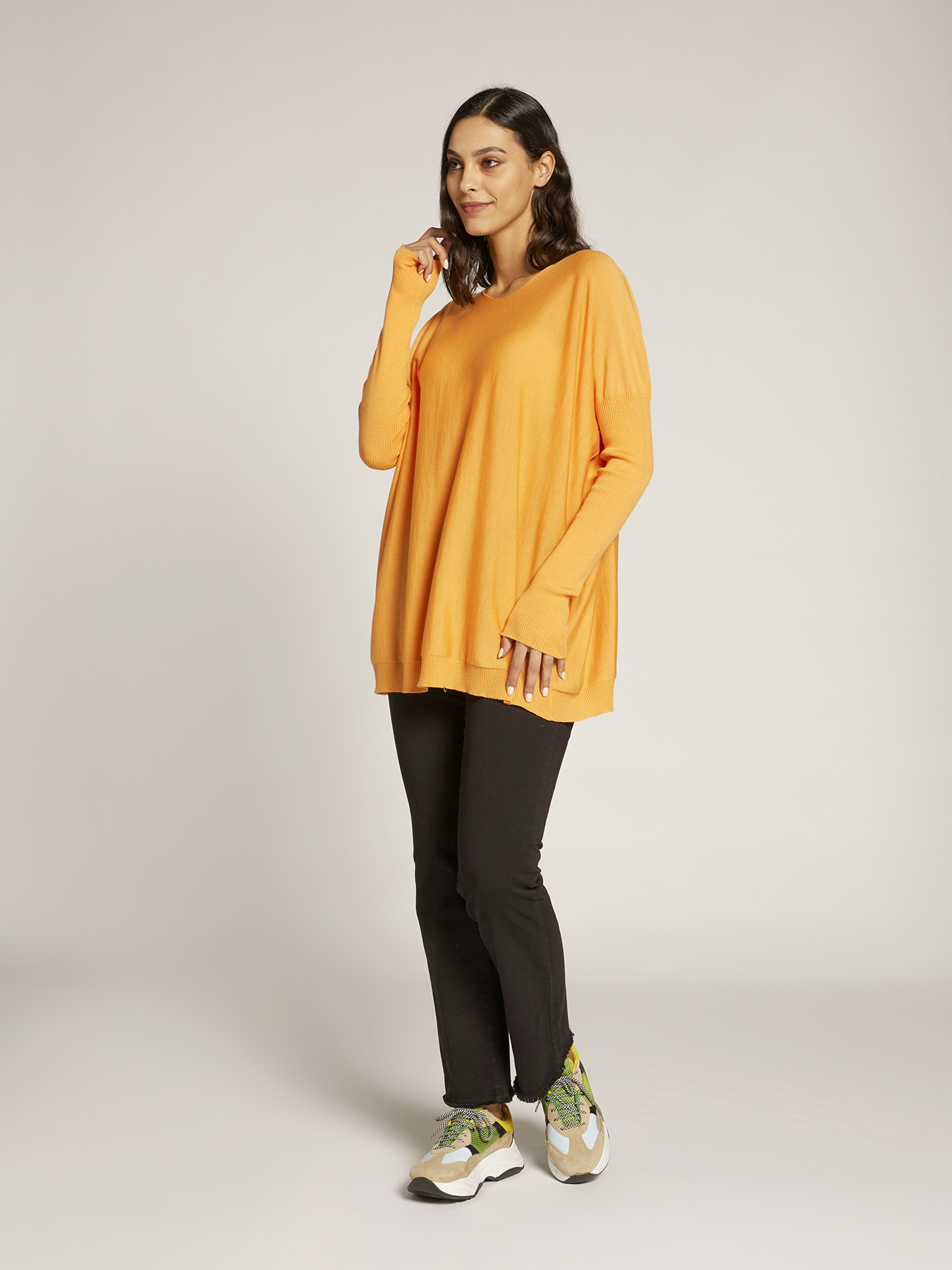 Maglia over in lana vergine image number 2