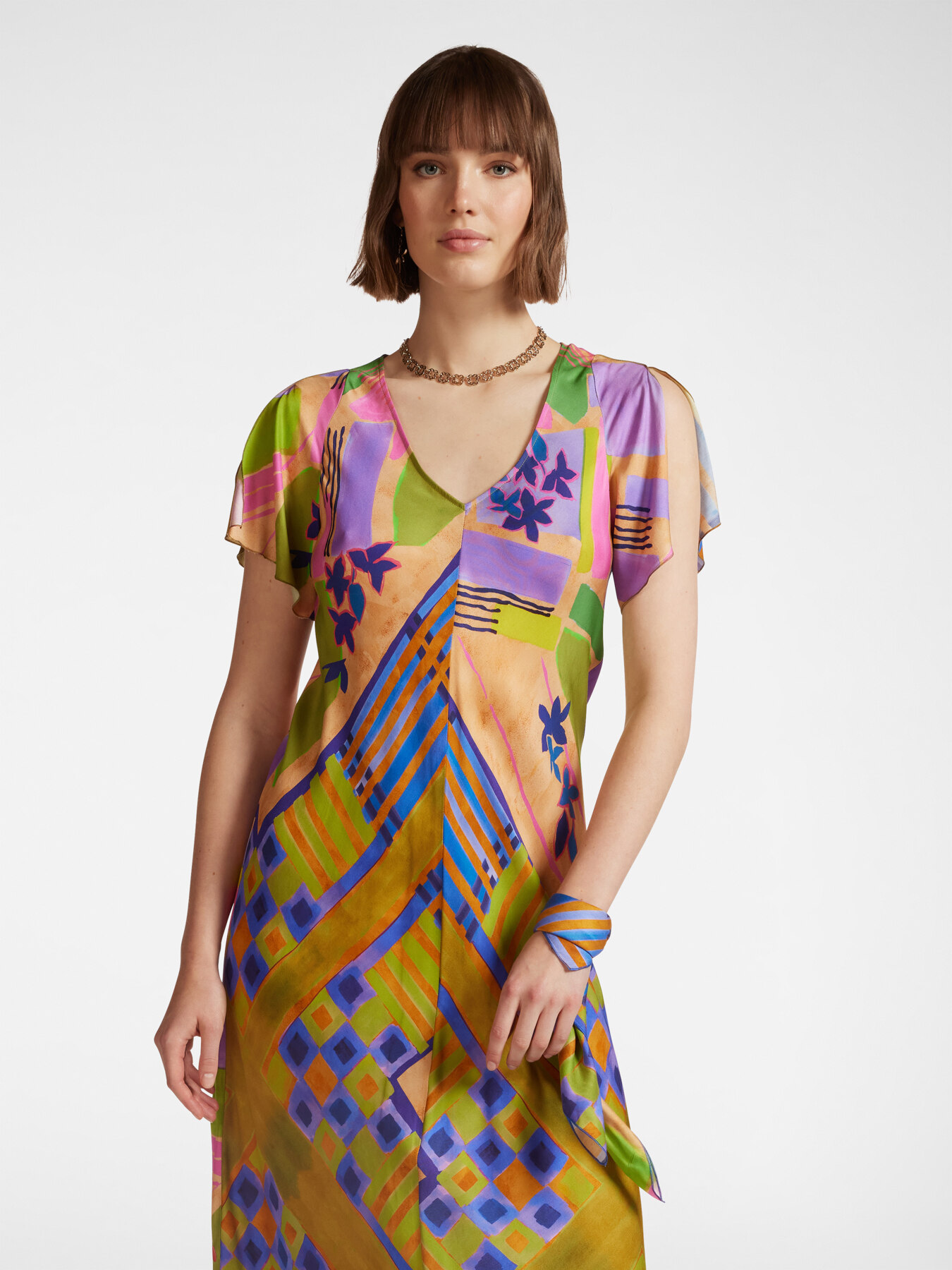 Abito midi stampato image number 2