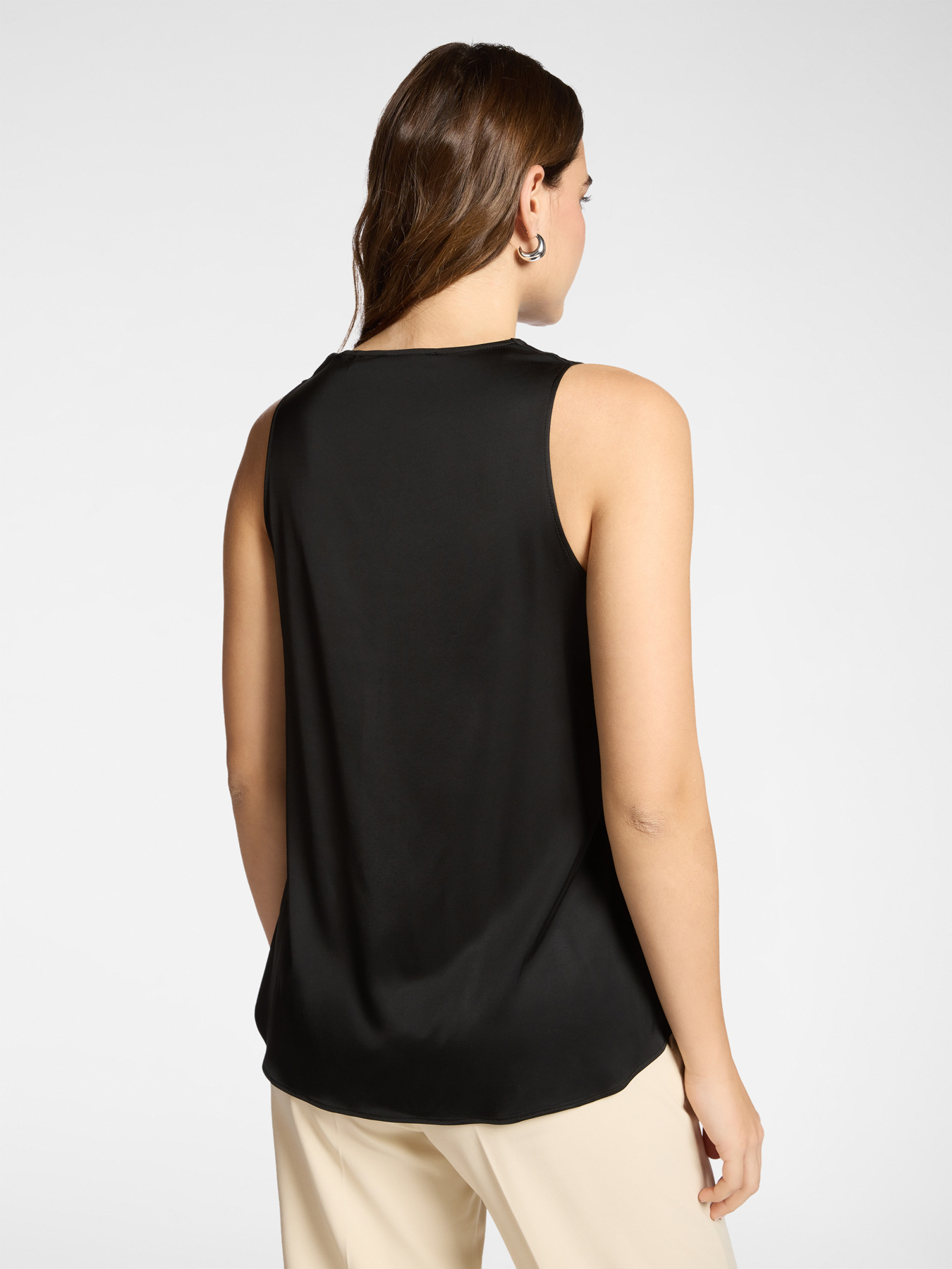 Top en satin de viscose image number 1