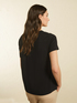 T-SHIRT EN JERSEY ET SATIN image number 1