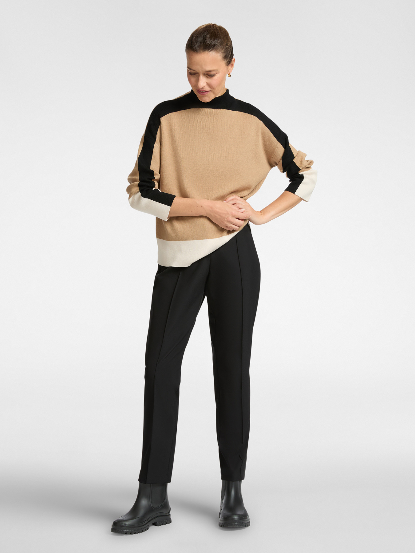 Pantalon slim en tissu technique image number 0