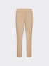 Slim-fit cotton blend drill trousers image number 4