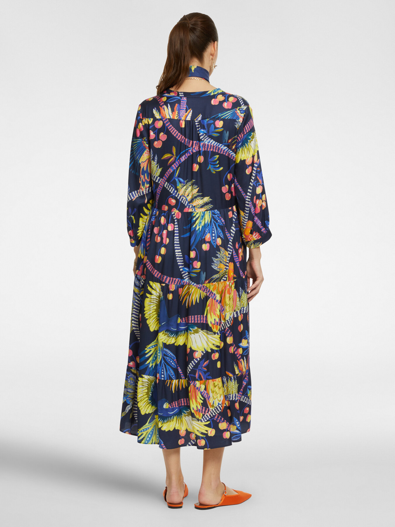 Robe &agrave; imprim&eacute; tropical image number 1