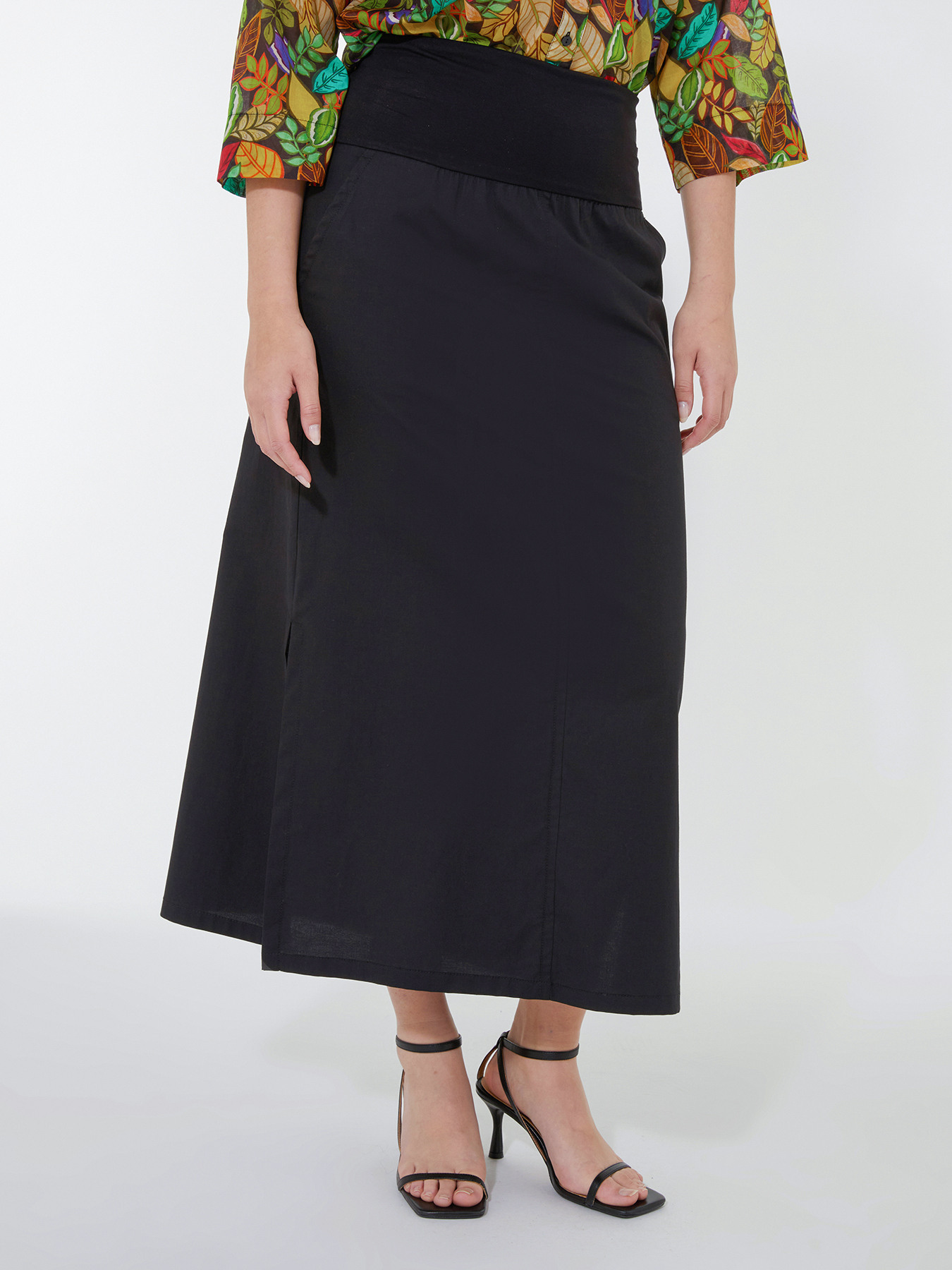 Rock mit Bord&uuml;re aus Jersey image number 2